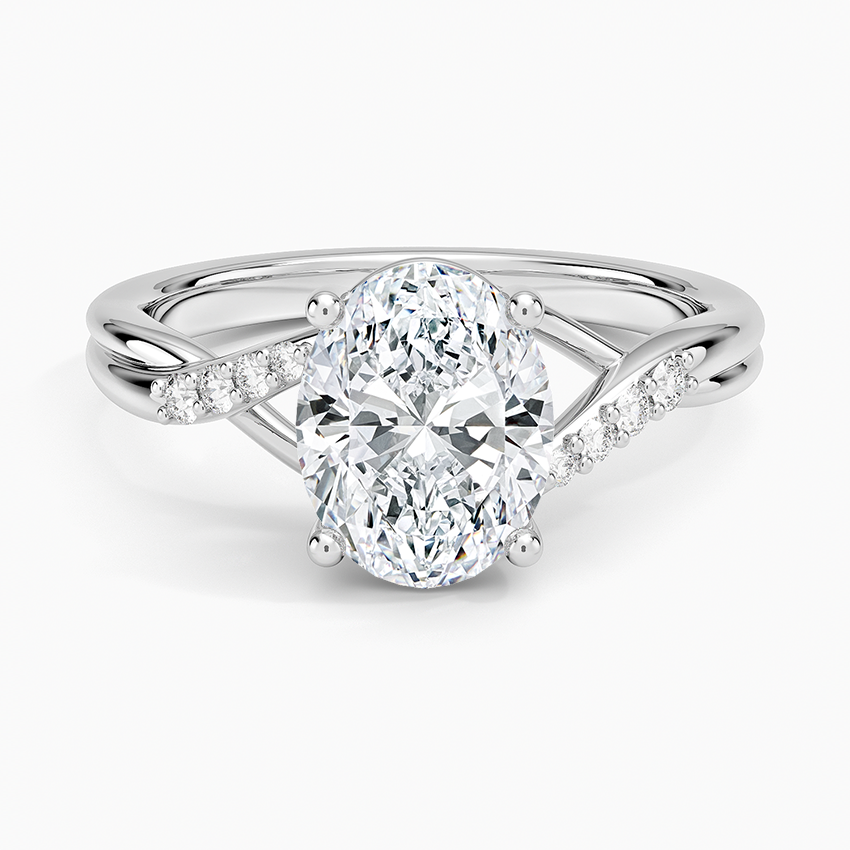 Chamise Diamond Ring (1/15 ct. tw.) - Oval Center Stone