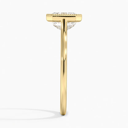 Margot Bezel Ring - Asscher Cut Center Stone
