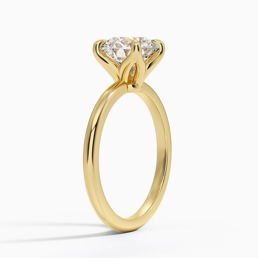 Elodie 1.8mm Solitaire Ring - Round Center Stone