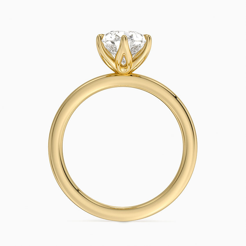 2mm Petite Elodie Perfect Fit Solitaire Ring - Pear Cut Center Stone