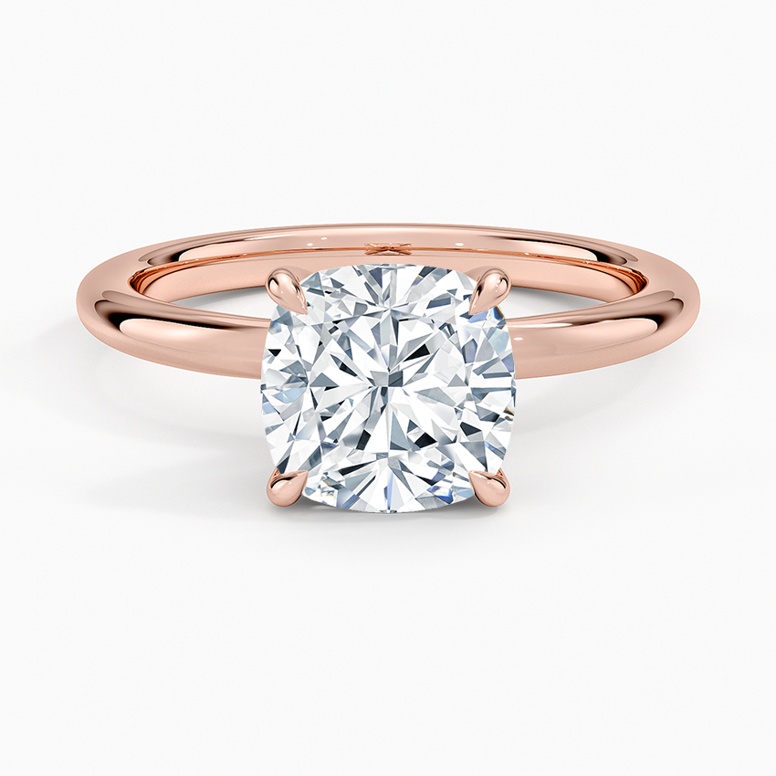Manon Solitaire Ring - Cushion Cut Center Stone