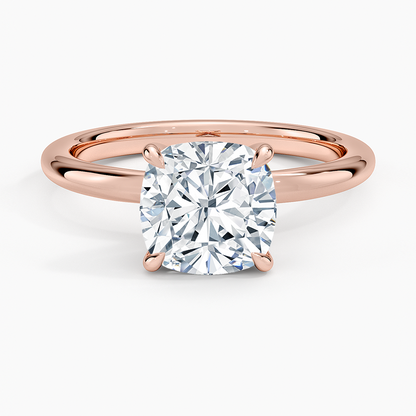 Manon Solitaire Ring - Cushion Cut Center Stone
