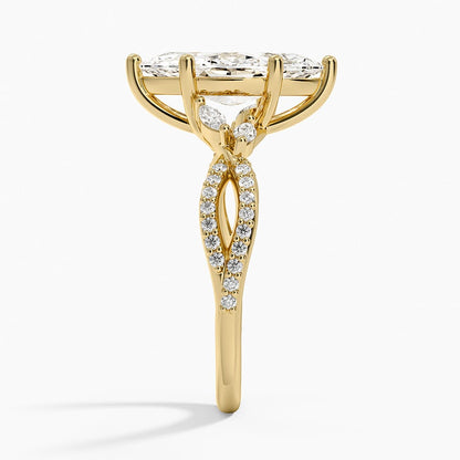 Luxe Willow Diamond Ring (1/4 ct. tw.) - Marquise Center Stone