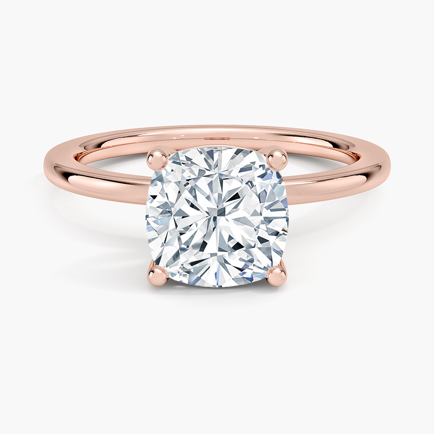 Perfect Fit 1.4mm Solitaire Ring - Cushion Cut Center Stone