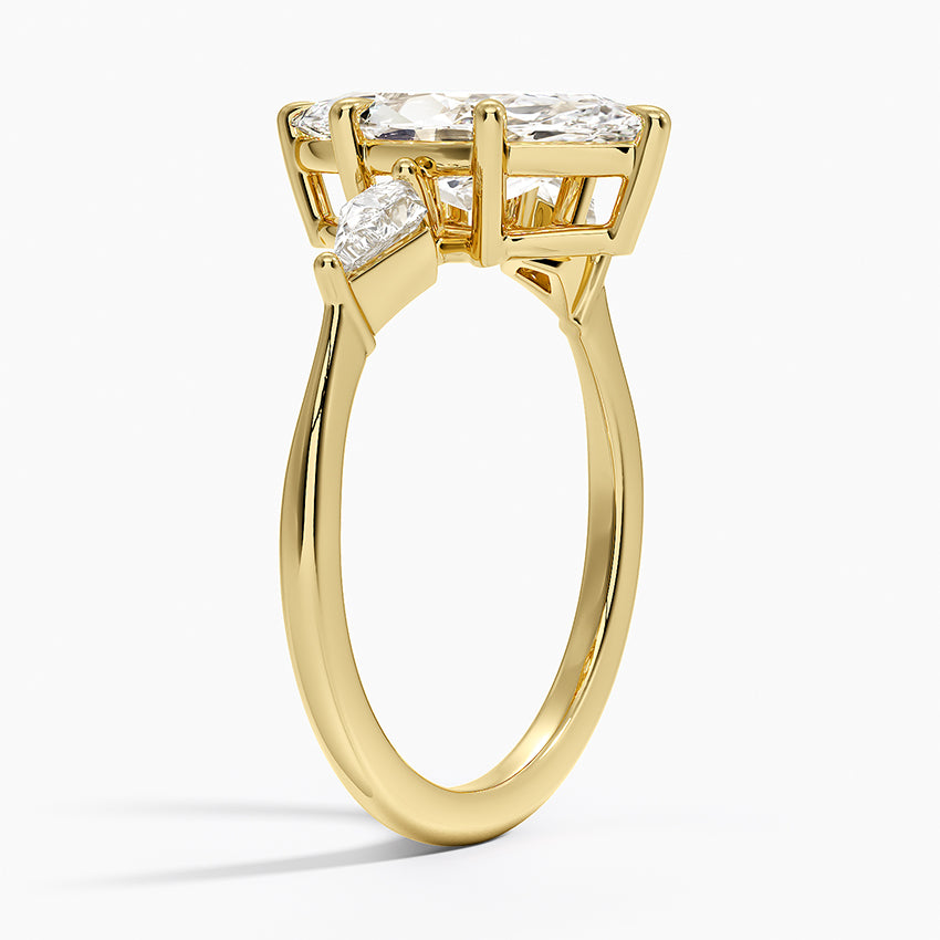 Luxe Cometa Three Stone Diamond Ring (1/3 ct. tw.) - Marquise Center Stone