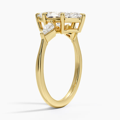 Luxe Cometa Three Stone Diamond Ring (1/3 ct. tw.) - Marquise Center Stone