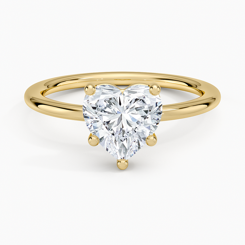 Gwen Perfect Fit Solitaire Ring - Heart Cut Center Stone