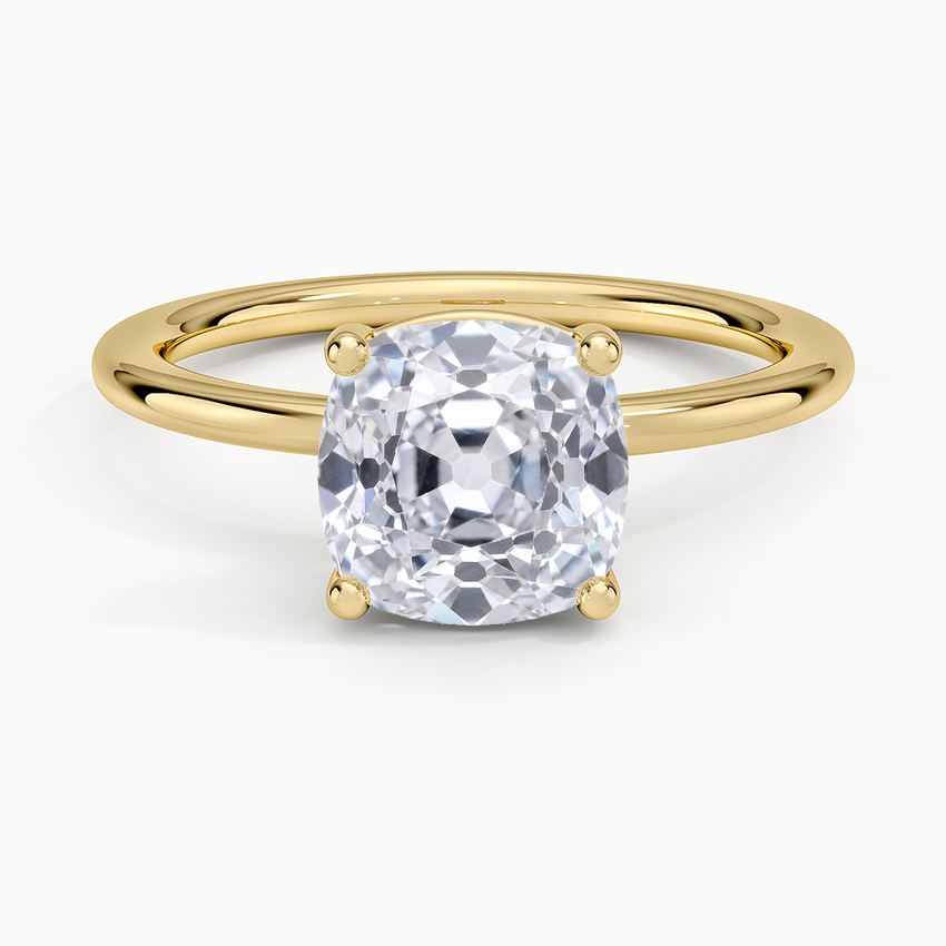 Gwen Perfect Fit Solitaire Ring - Old Mine Cut Center Stone
