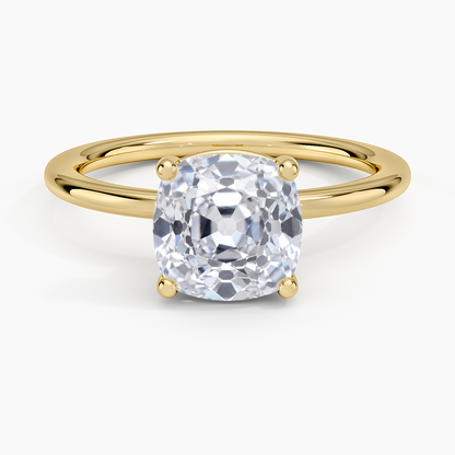 Gwen Perfect Fit Solitaire Ring - Old Mine Cut Center Stone