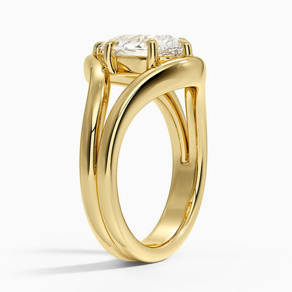 Frame Solitaire Ring - Pear Center Stone