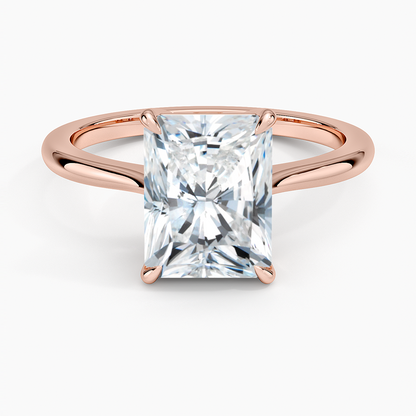 Elle Solitaire Ring - Radiant Cut Center Stone