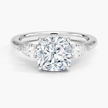 Opera Perfect Fit Diamond Ring - Cushion Cut Center Stone