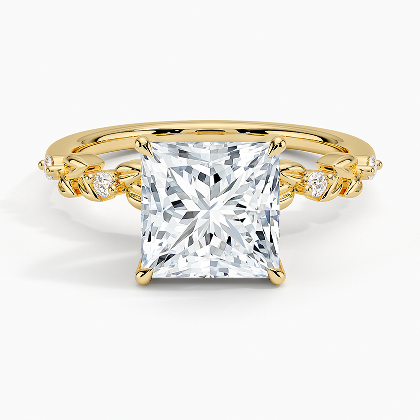 Briar Diamond Ring - Princess Cut Center Stone