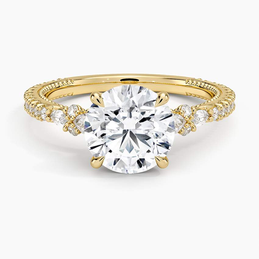 Primrose Diamond Ring - Round Center Stone