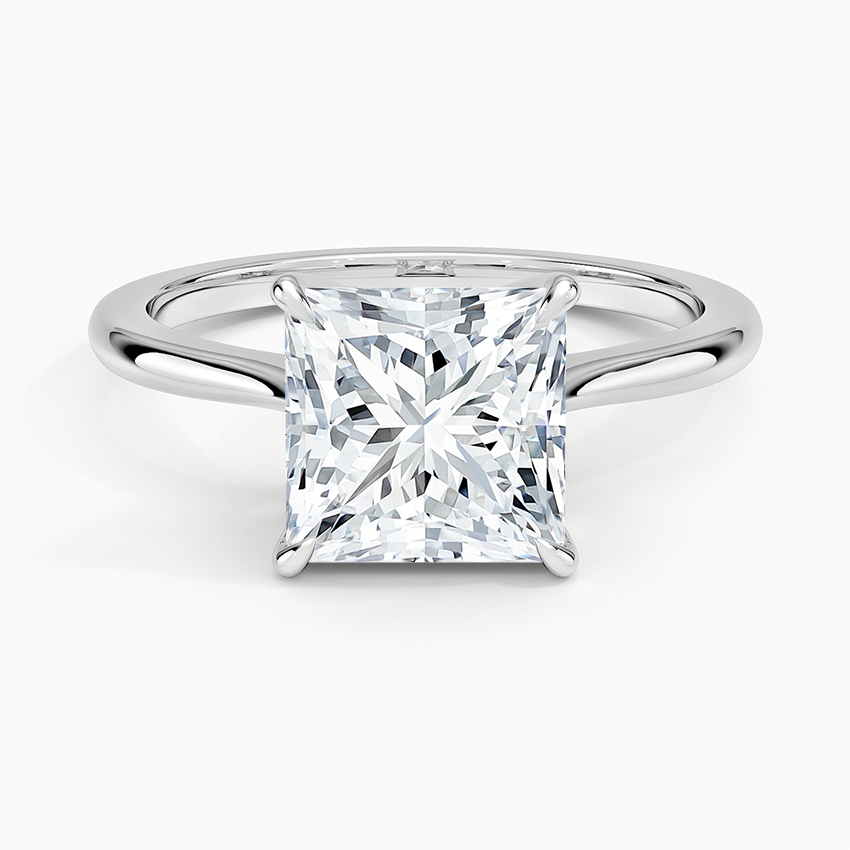 Elle Solitaire Ring - Princess Cut Center Stone
