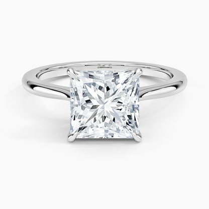 Elle Solitaire Ring - Princess Cut Center Stone