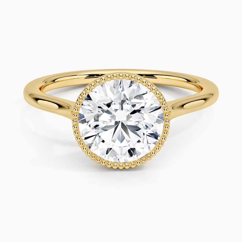 Margot Bezel Ring - Round Center Stone