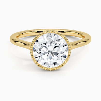 Margot Bezel Ring - Round Center Stone