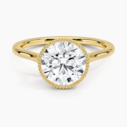 Margot Bezel Ring - Round Center Stone