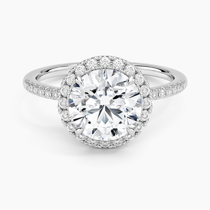 Cambria Halo Diamond Ring - Round Center Stone