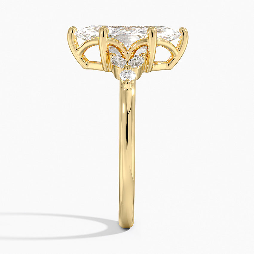 Verbena Diamond Ring - Marquise Cut Center Stone