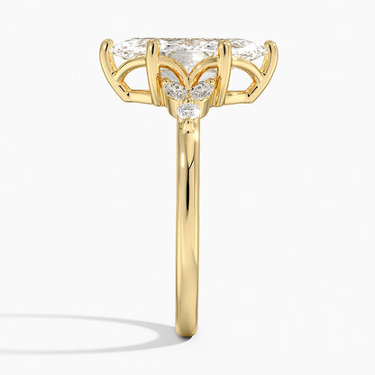 Verbena Diamond Ring - Marquise Cut Center Stone