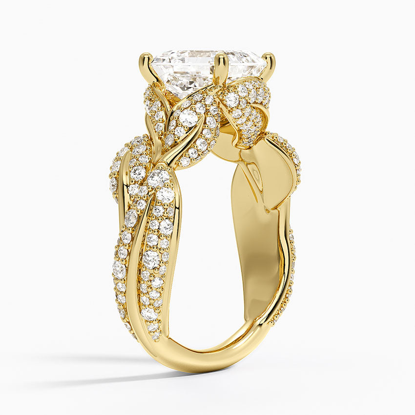 Olivia Diamond Ring (1 ct. tw.) - Asscher Cut Center Stone
