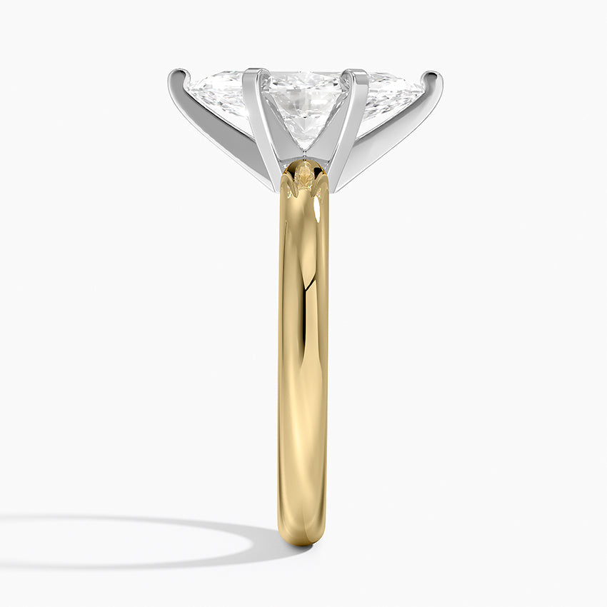 Comfort Fit 2.5mm Ring - Marquise Cut Center Stone
