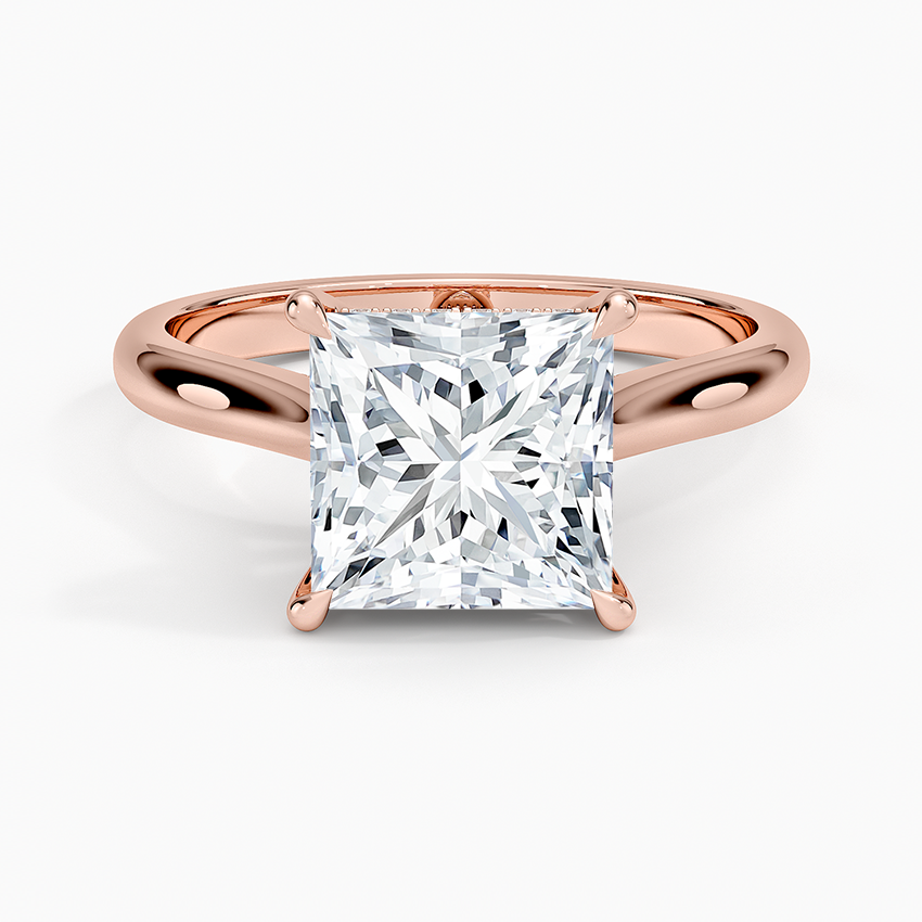 Dawn 2mm Diamond Ring - Princess Cut Center Stone