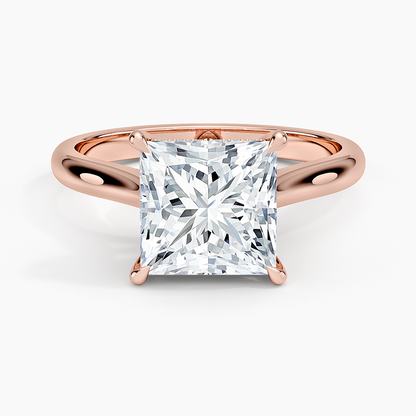 Dawn 2mm Diamond Ring - Princess Cut Center Stone