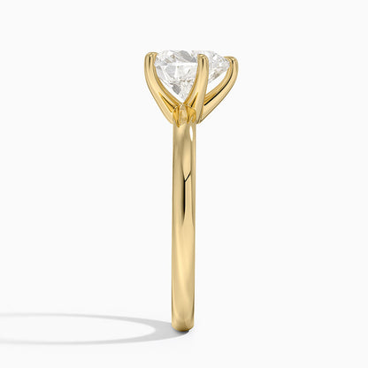 Fairmined 2mm Six-Prong Solitaire Ring - Heart Center Stone