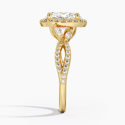 Luxe Willow Halo Diamond Ring (2/5 ct. tw.) - Oval Center Stone