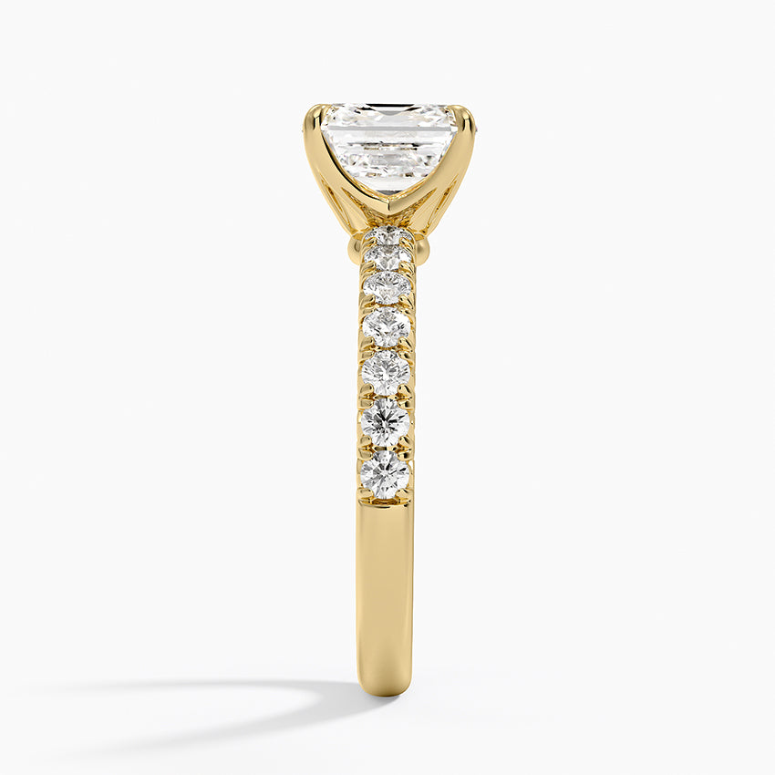 Luxe Amelie Diamond Ring (3/8 ct. tw.) - Asscher Cut Center Stone