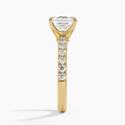 Luxe Amelie Diamond Ring (3/8 ct. tw.) - Asscher Cut Center Stone