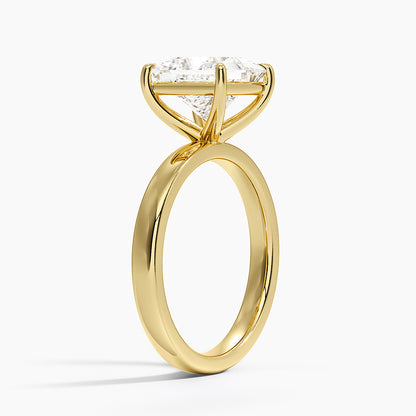 Fairmined Perfect Fit Solitaire 2.5mm Ring - Princess Cut Center Stone
