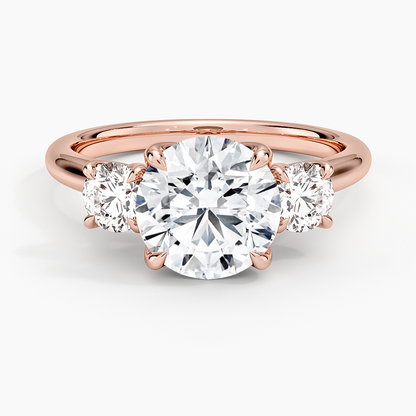 Elodie Perfect Fit Three Stone Diamond Ring (1/2 ct. tw.) - Round Center Stone