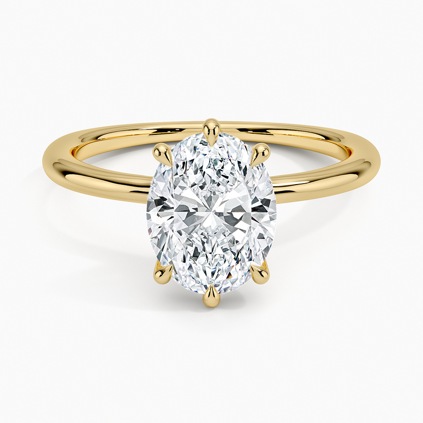 Freesia Six-Prong Solitaire Ring - Oval Cut Center Stone