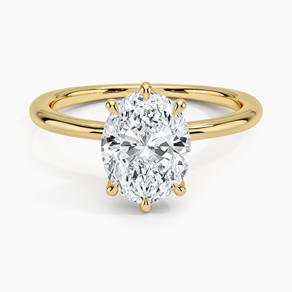 Freesia Six-Prong Solitaire Ring - Oval Cut Center Stone