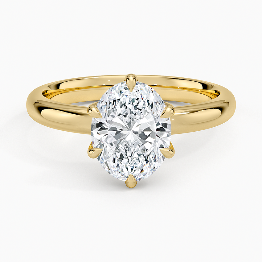 Esme 2.5mm Solitaire Ring - Oval Center Stone