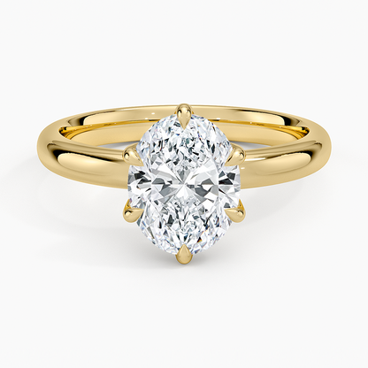Esme 2.5mm Solitaire Ring - Oval Center Stone