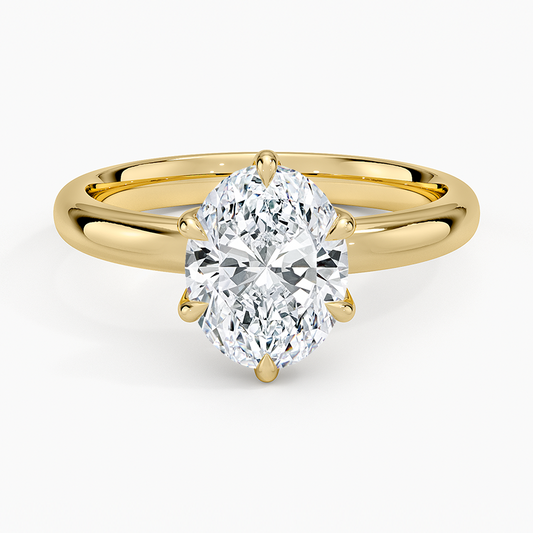 Esme 2.5mm Solitaire Ring - Oval Center Stone