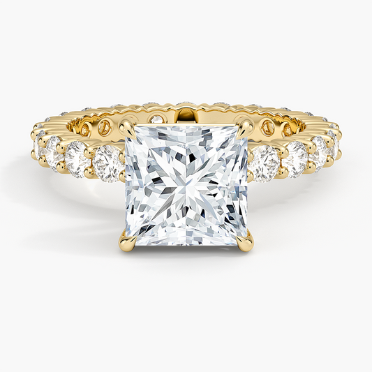 Perfect Fit Eternity Diamond Ring (1 1/3 ct. tw.) - Princess Cut Center Stone