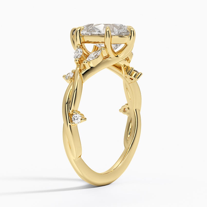 Azalea Twist Diamond Ring - Pear Center Stone