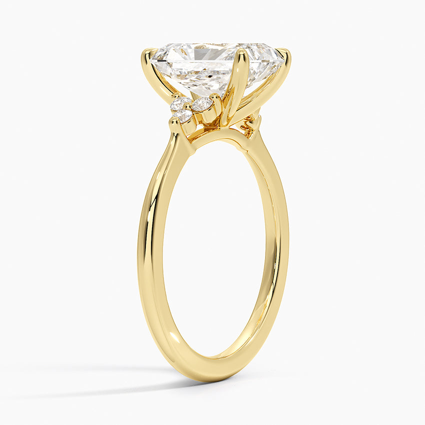Melody Diamond Ring - Radiant Cut Center Stone