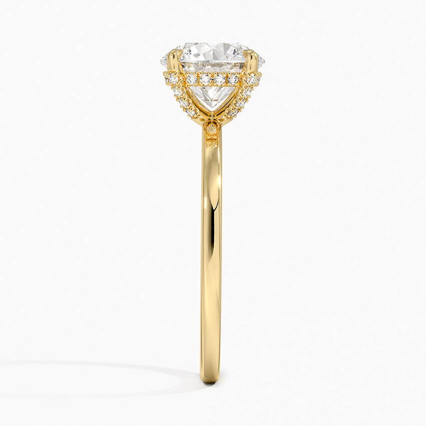 Lumiere 1.5mm Diamond Ring - Round Center Stone