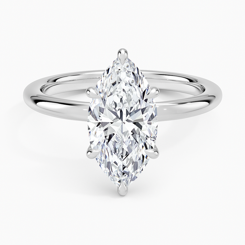 Manon Solitaire Ring - Marquise Center Stone
