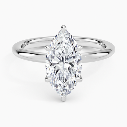 Manon Solitaire Ring - Marquise Center Stone