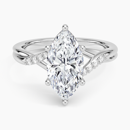 Chamise Diamond Ring (1/15 ct. tw.) - Marquise Center Stone