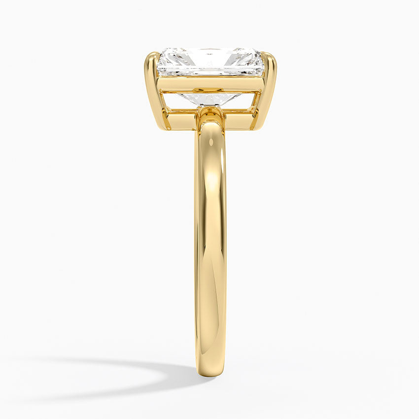 Dara Low-Profile Solitaire Ring - Radiant Cut Center Stone