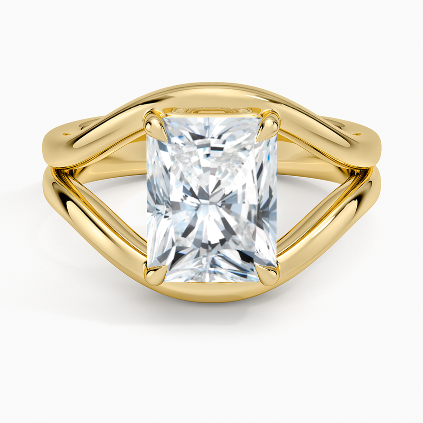 Frame Solitaire Ring - Radiant Cut Center Stone